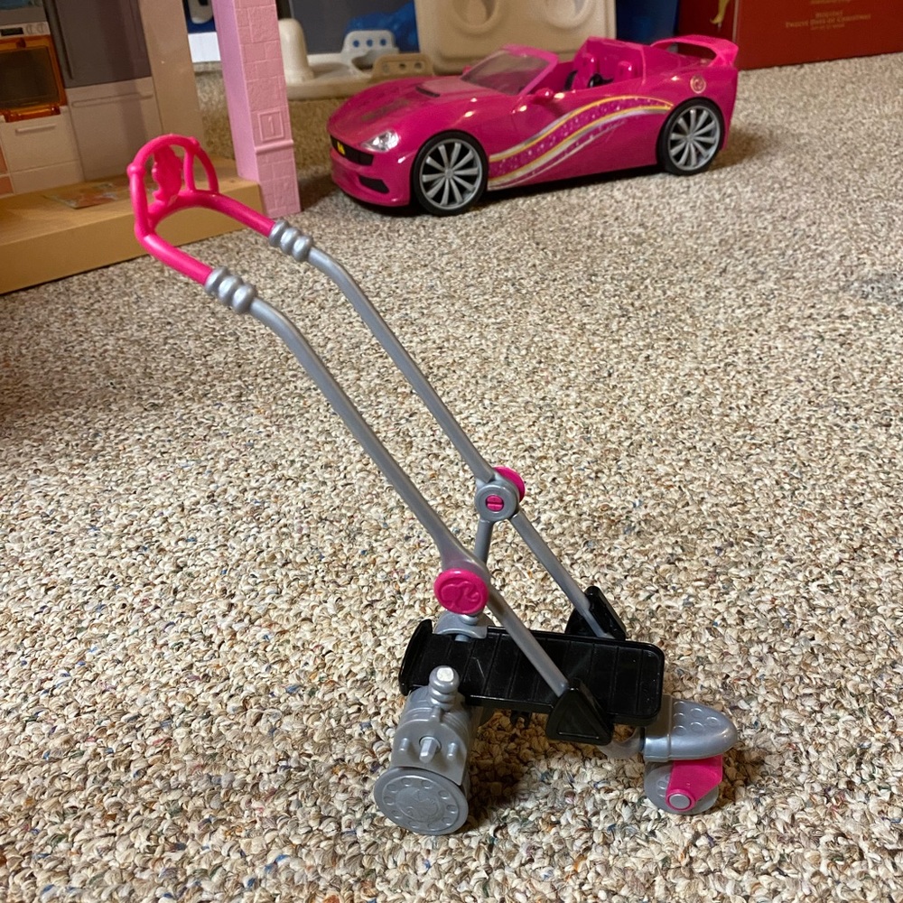 Vintage Barbie Strollin Pups Dog Stroller Mattel Pet Animal Accessory